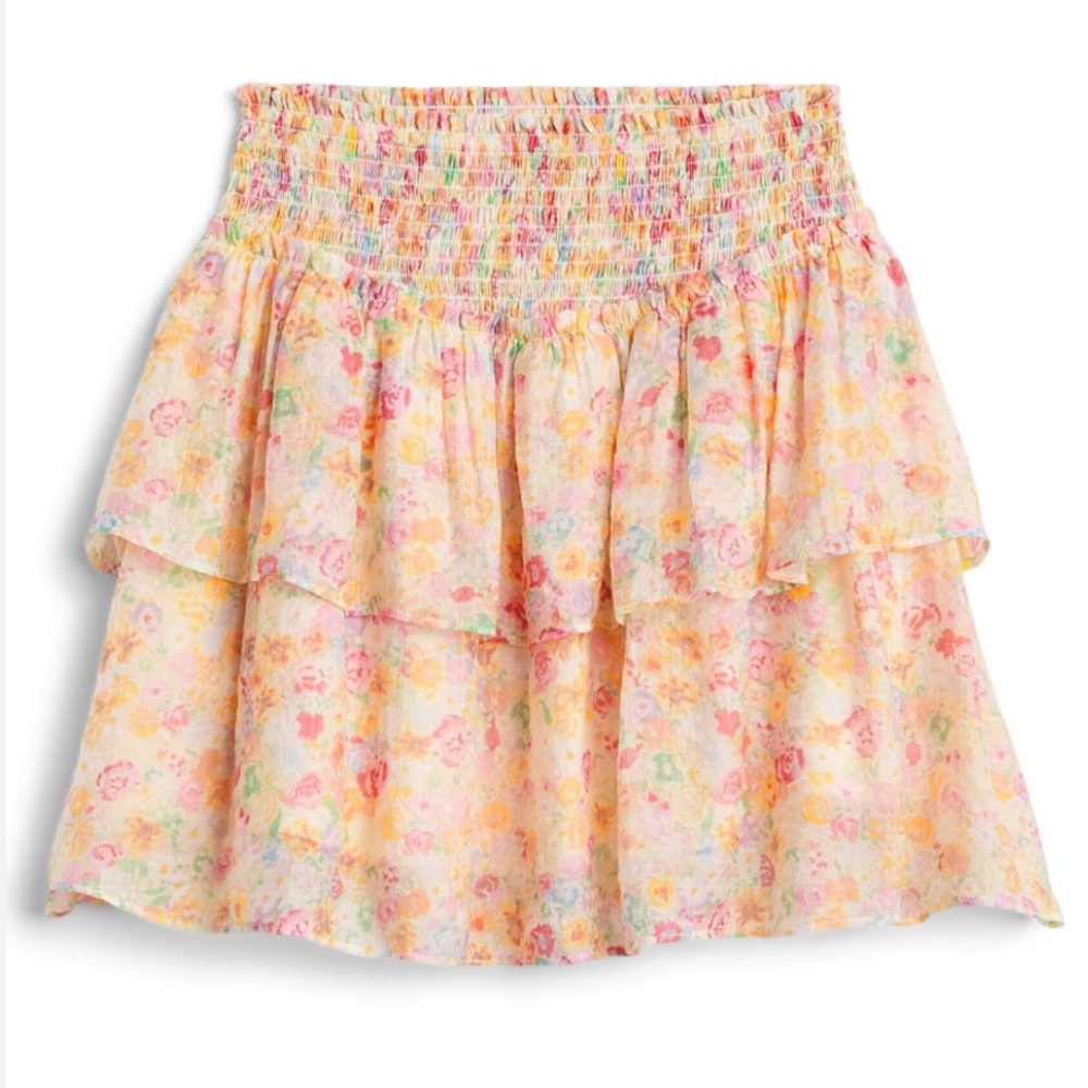 Floral mini skirt